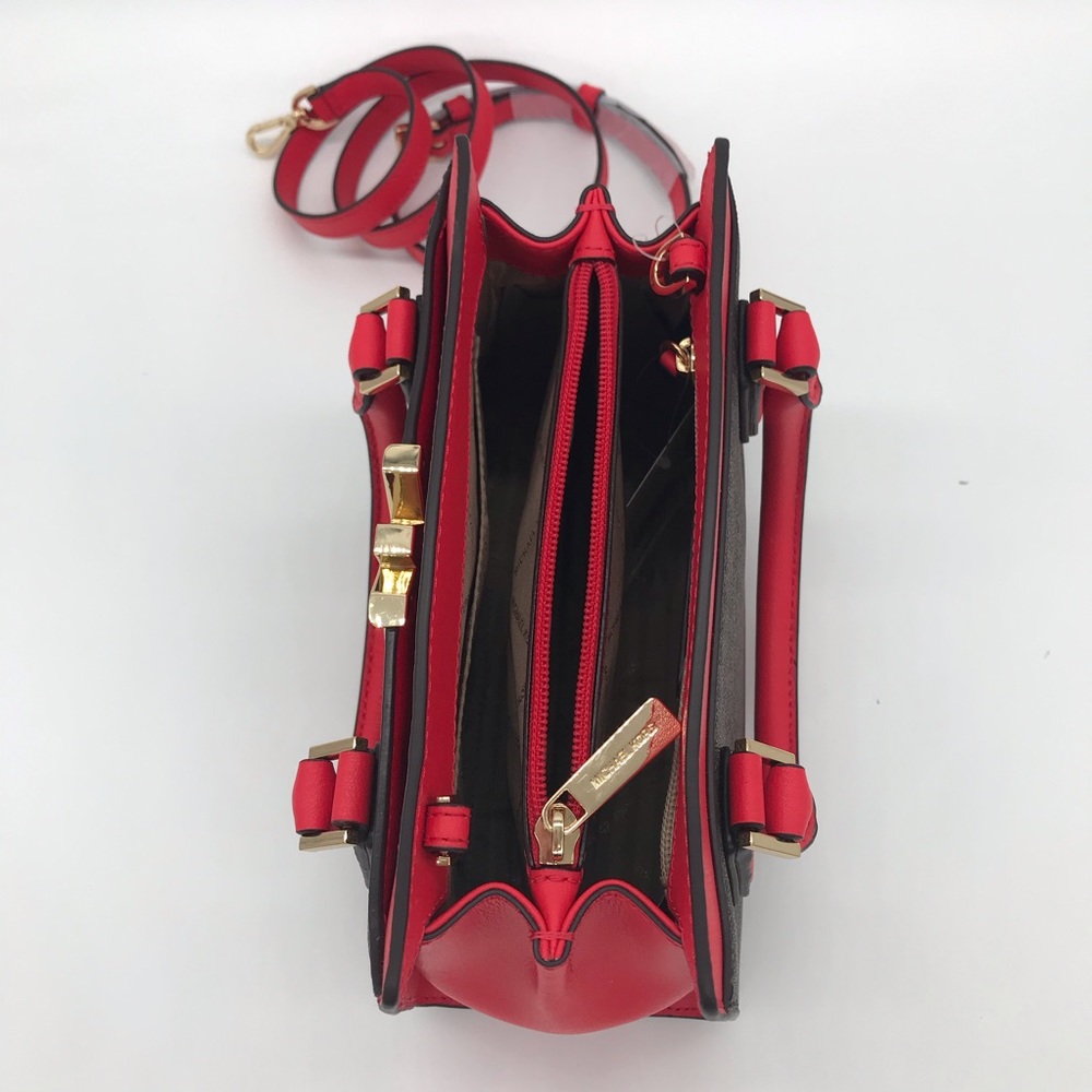 Michael Kors Mott Medium Satchel Coral Ree… - Picture 6 of 14